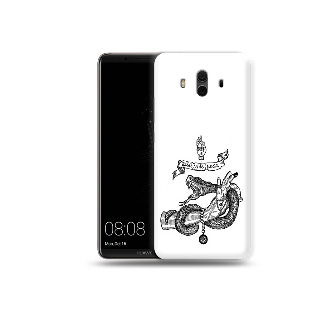 

Чехол MyPads Tocco для Huawei Mate 10 змея на руке рисунок (PT88364.53.366), Прозрачный, Tocco