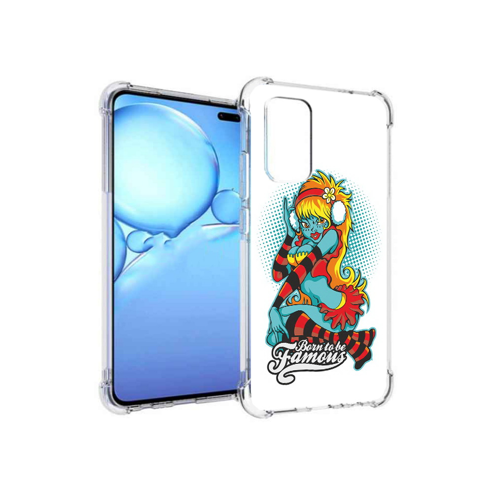 

Чехол MyPads Tocco для Vivo V19 нарисованная девушка в наушниках (PT147328.392.498), Прозрачный, Tocco