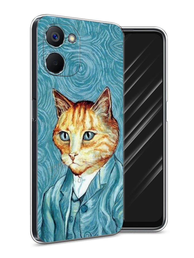 

Чехол Awog на Realme V20 "Кот Ван Гог", Голубой;коричневый, 2512950-2