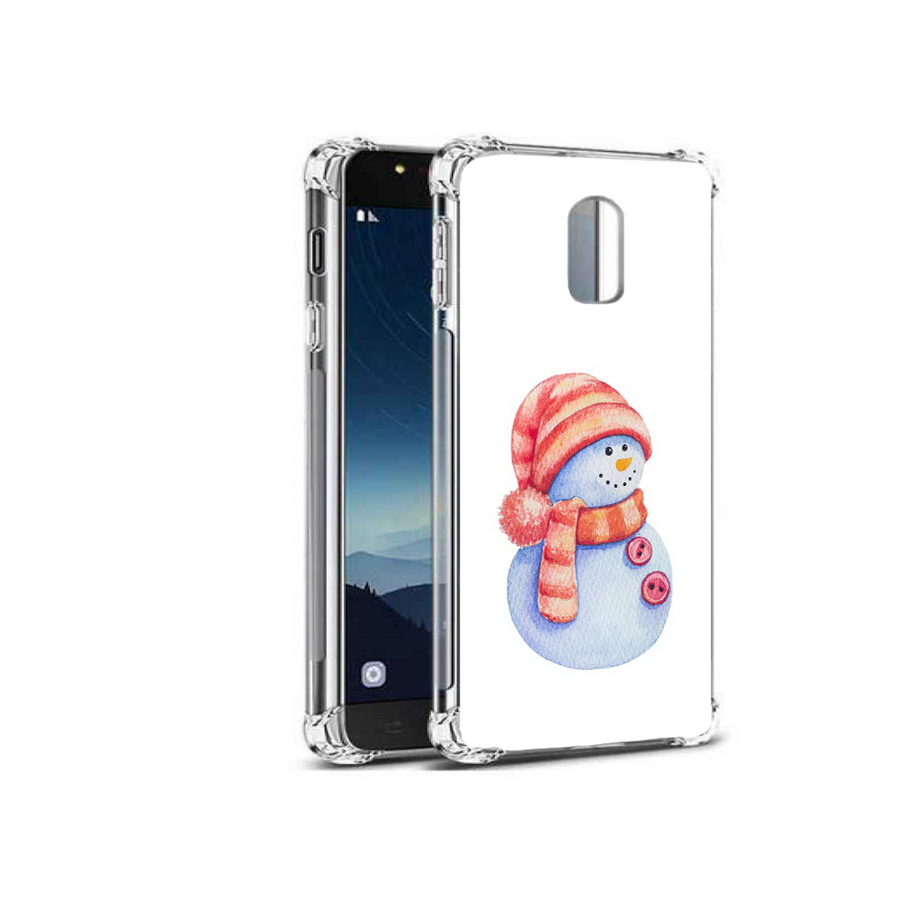 

Чехол MyPads Tocco для Samsung Galaxy C8 Веселый снеговик (PT96288.518.44), Прозрачный, Tocco