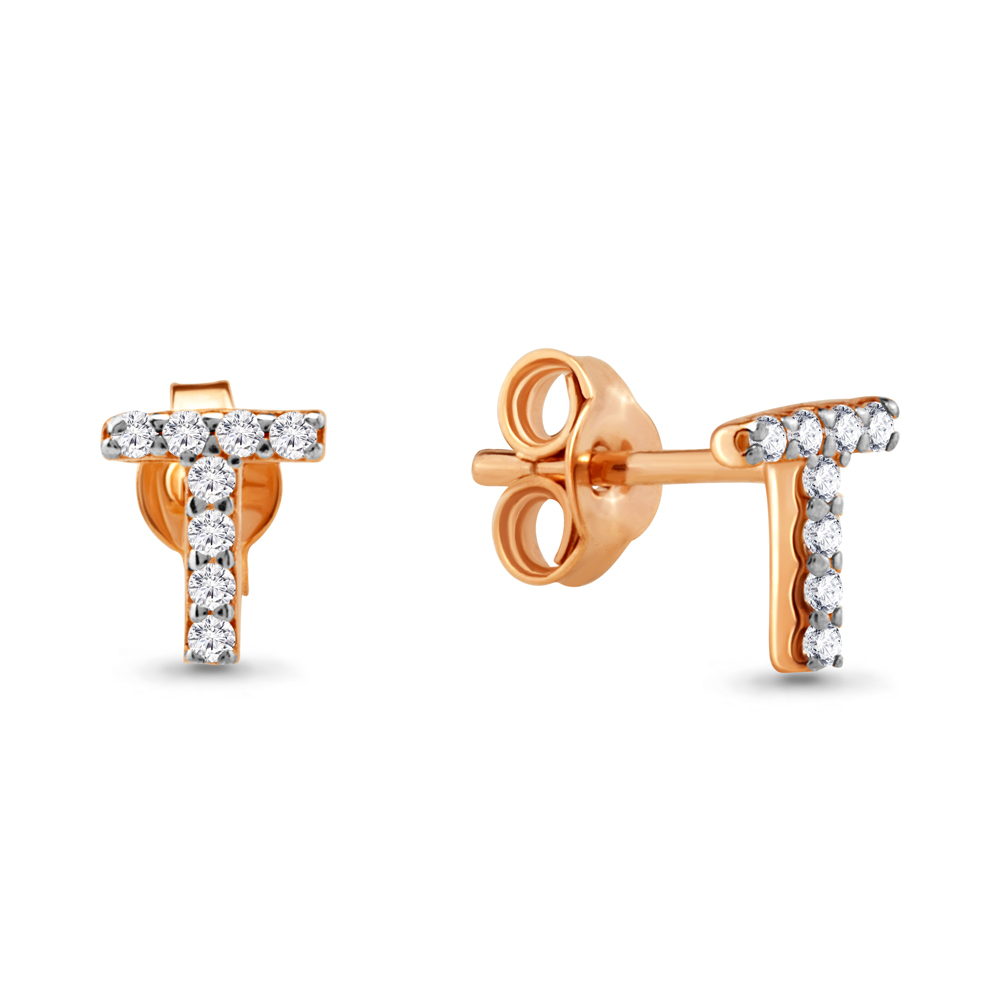 

Серьги-пусеты из серебра с фианитом Aquamarine 48179А_925_з, 48179А_925_з