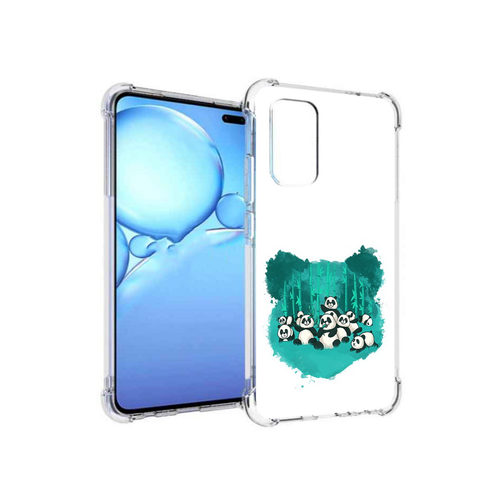 

Чехол MyPads Tocco для Vivo V19 нарисованные панды (PT147328.392.508), Прозрачный, Tocco
