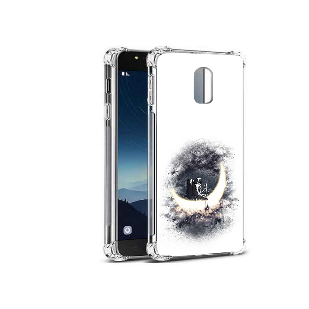 

Чехол MyPads Tocco для Samsung Galaxy C8 лунный путешественник (PT96288.518.448), Прозрачный, Tocco