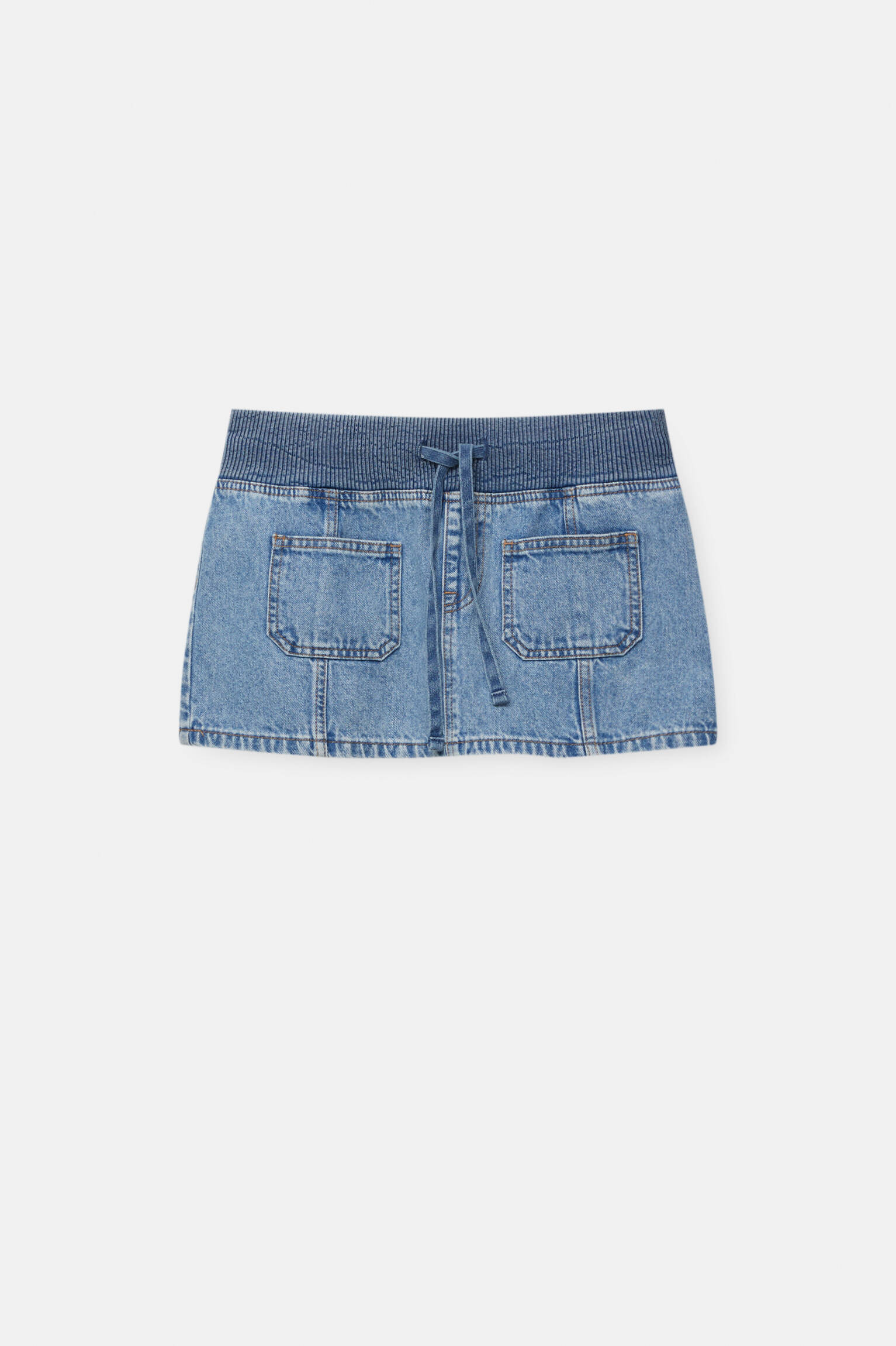 Юбка женская Pull&Bear PUL572930172 синяя L. Доставка из-за рубежа.
