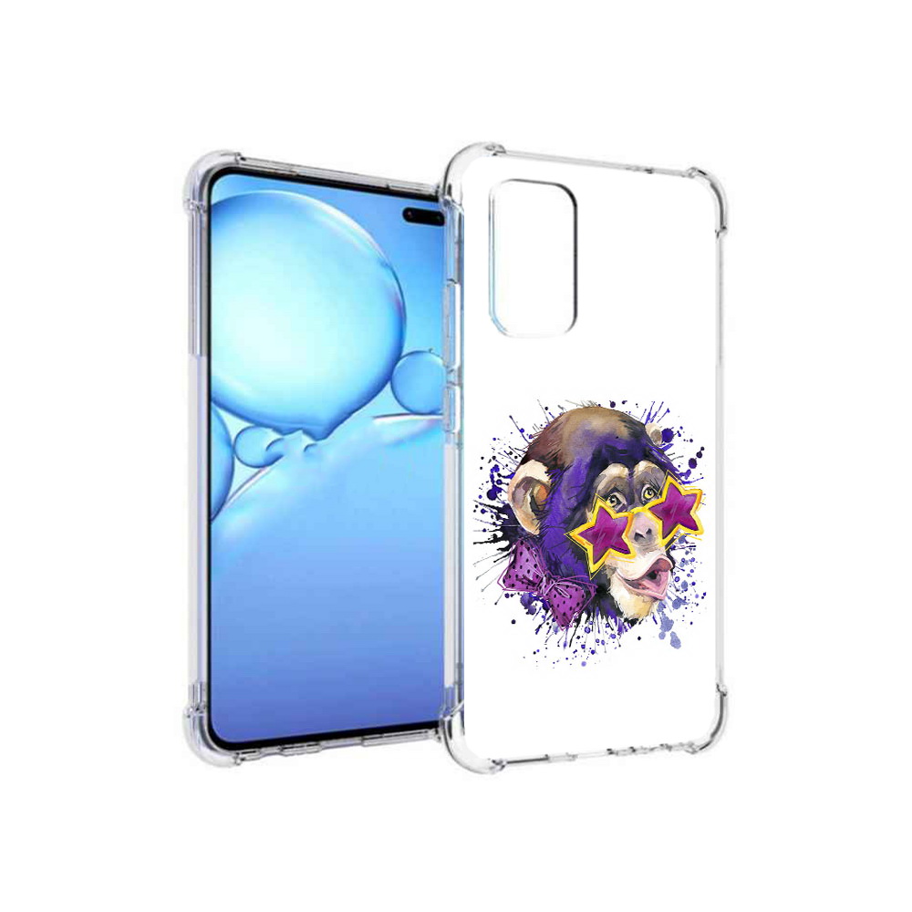 

Чехол MyPads Tocco для Vivo V19 обезьяна в очках (PT147328.392.524), Прозрачный, Tocco