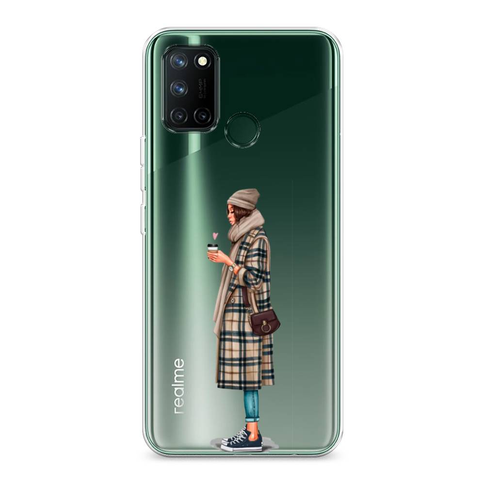 

Чехол на Realme 7i "Утренний кофе", Коричневый;бежевый, 253950-6