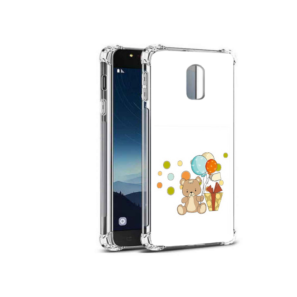 

Чехол MyPads Tocco для Samsung Galaxy C8 медвеженок с подарком (PT96288.518.470), Прозрачный, Tocco