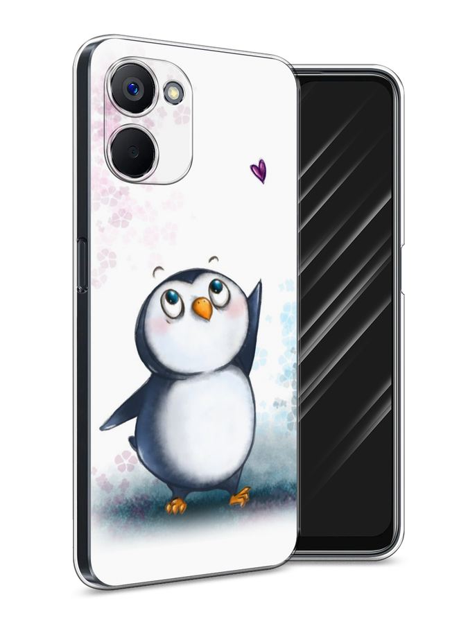 

Чехол Awog на Realme V20 "Пингвин и сердечко", Белый, 2512950-1