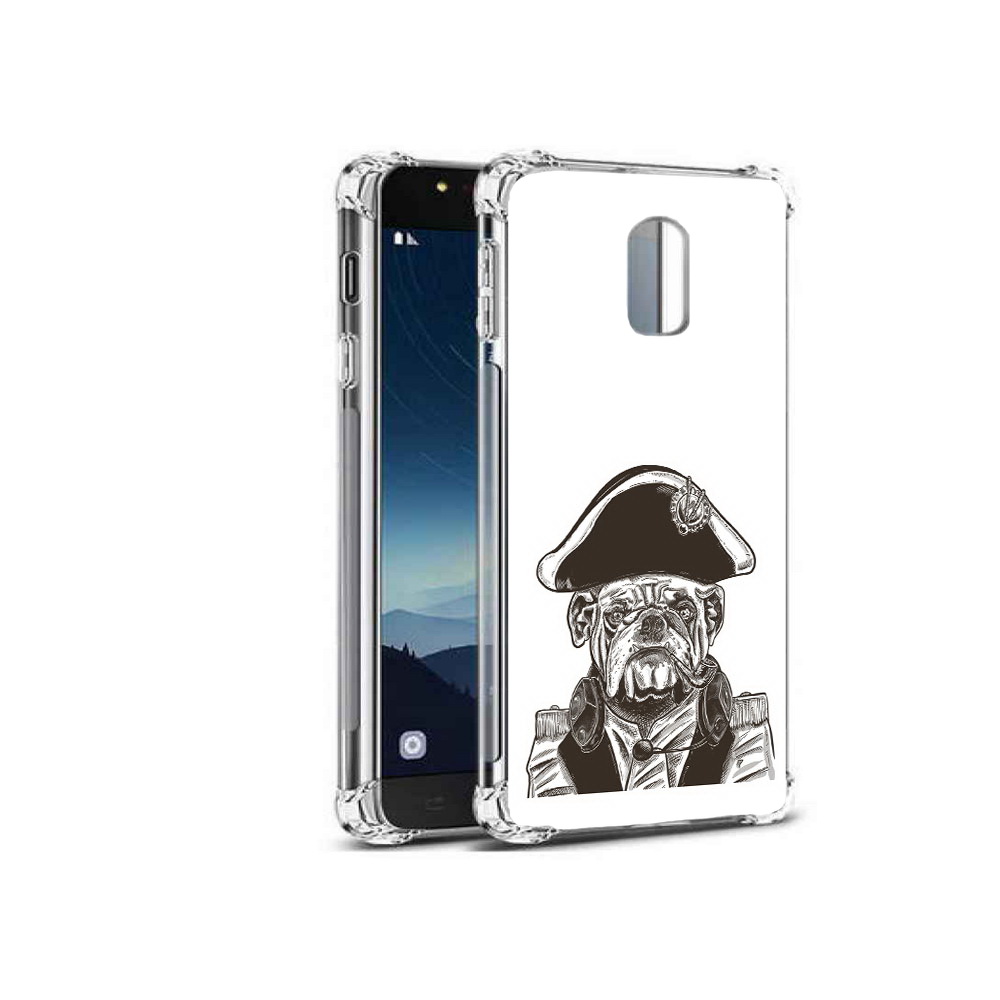 

Чехол MyPads Tocco для Samsung Galaxy C8 мопс генерал (PT96288.518.483), Прозрачный, Tocco