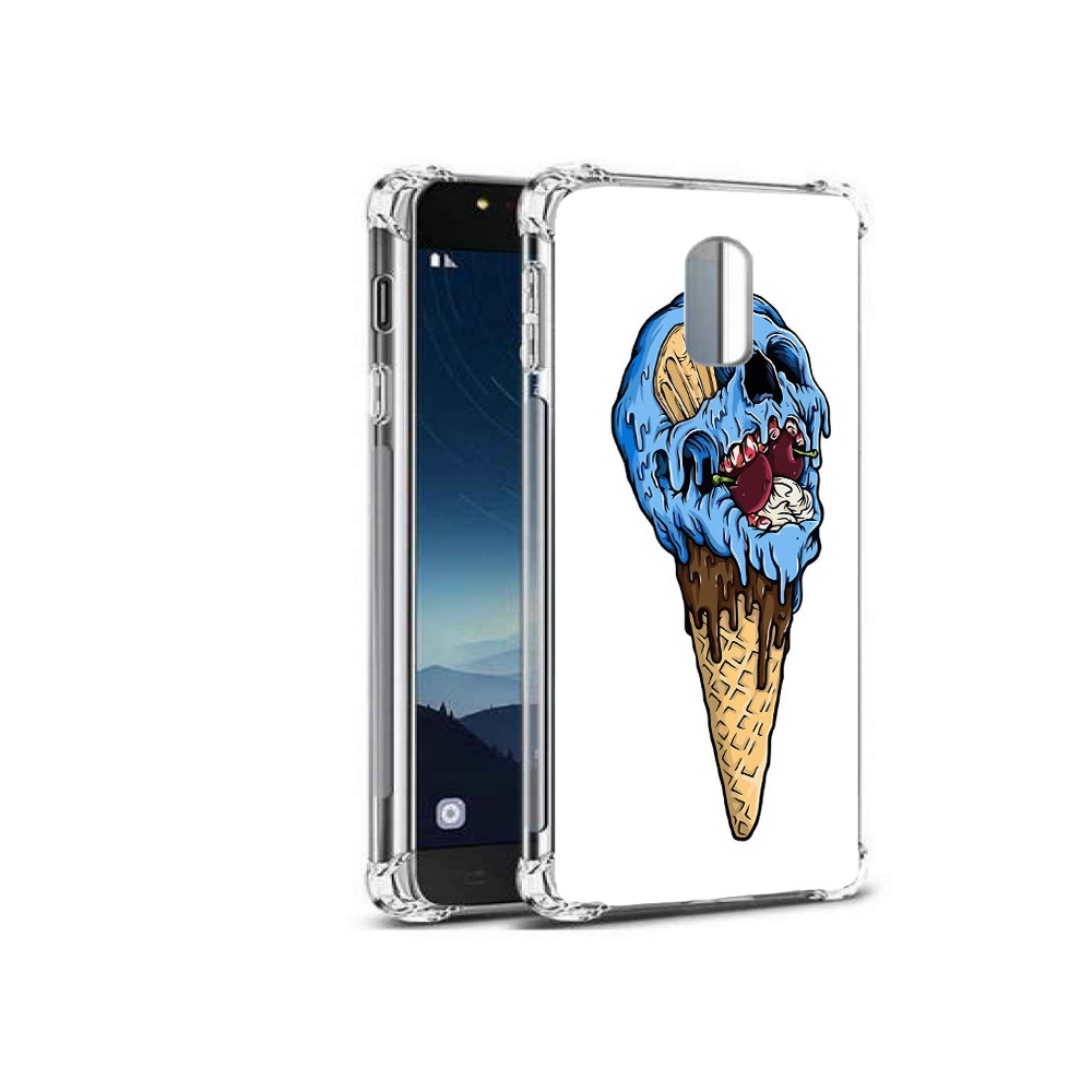 

Чехол MyPads Tocco для Samsung Galaxy C8 мороженное череп (PT96288.518.484), Прозрачный, Tocco