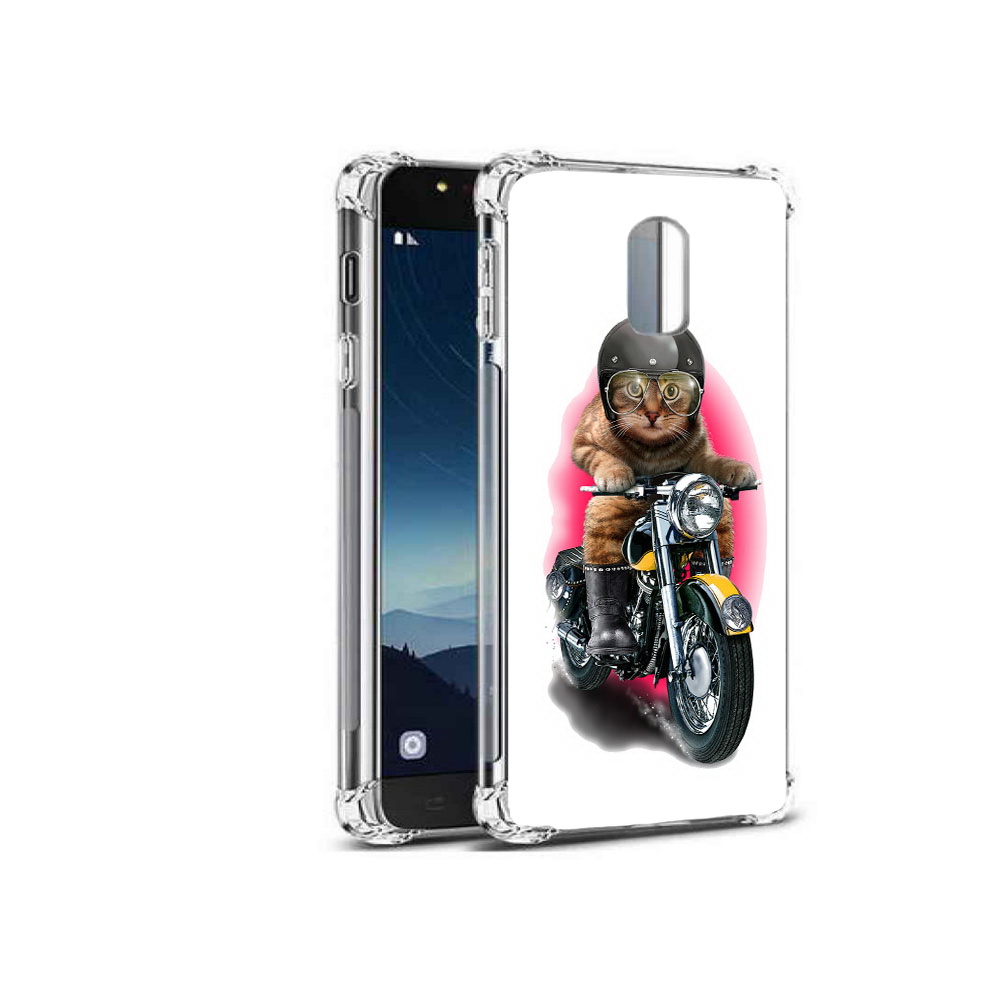

Чехол MyPads Tocco для Samsung Galaxy C8 мото-кот (PT96288.518.485), Прозрачный, Tocco