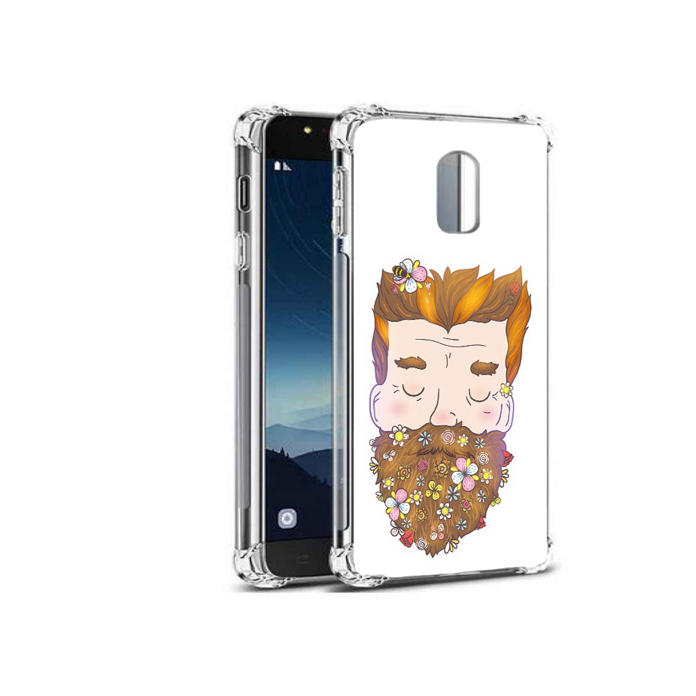 

Чехол MyPads Tocco для Samsung Galaxy C8 мужчина с цветами в бороде (PT96288.518.489), Прозрачный, Tocco