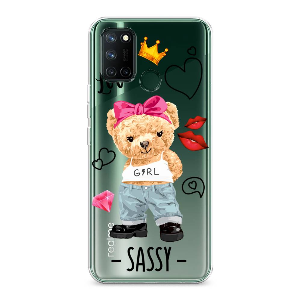 

Чехол на Realme 7i "Sugar Mommy", Голубой;белый;розовый, 253950-6