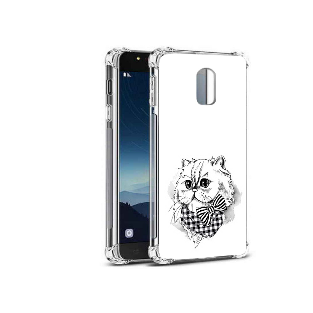

Чехол MyPads Tocco для Samsung Galaxy C8 нарисованная красивая кошечка (PT96288.518.503), Прозрачный, Tocco