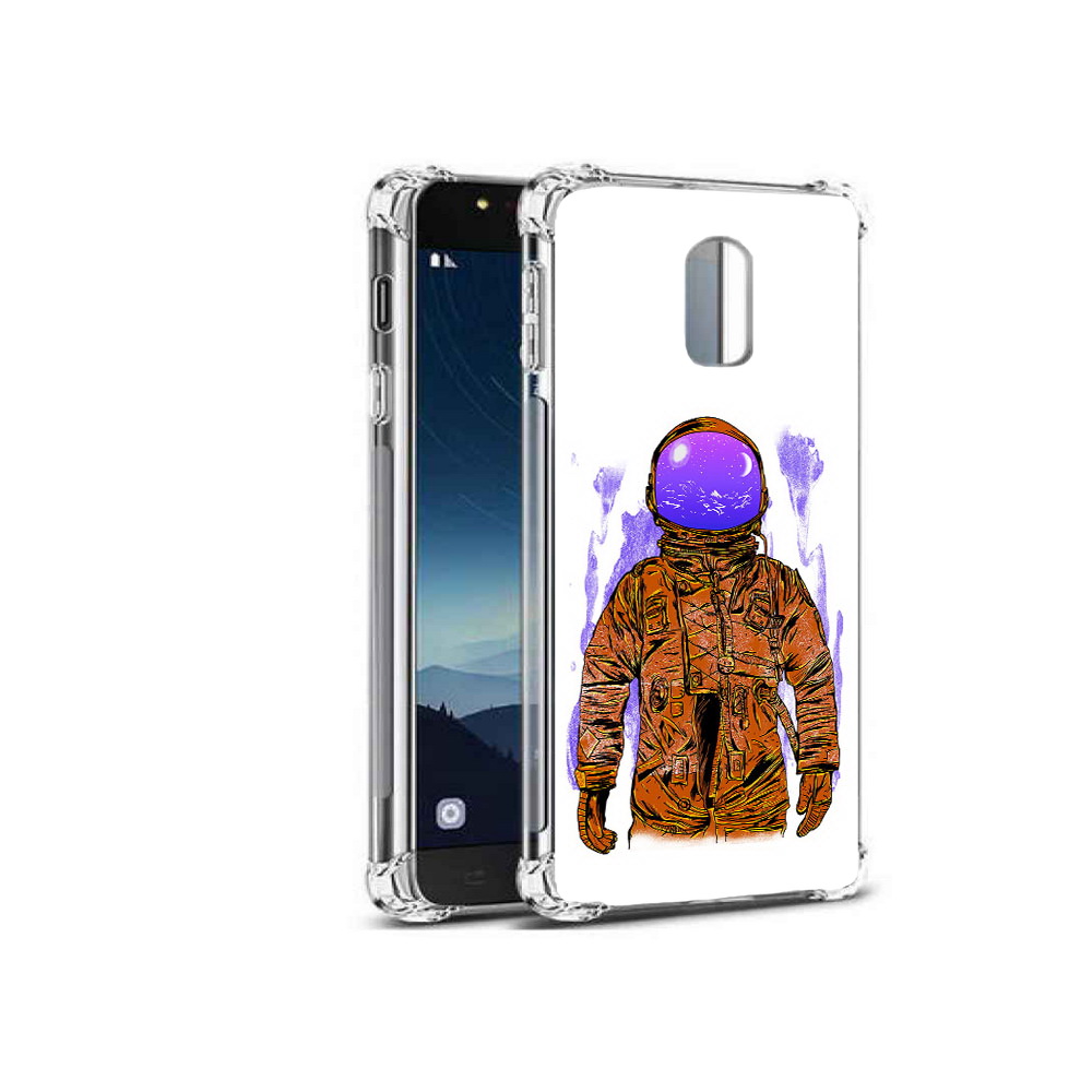 

Чехол MyPads Tocco для Samsung Galaxy C8 нарисованный мужчина в скафандре, Прозрачный, Tocco