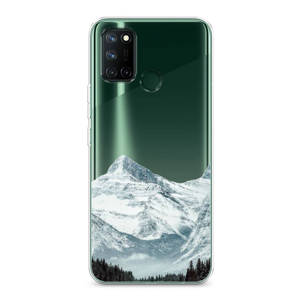 

Чехол на Realme 7i "Горы арт 1", Белый;зеленый, 253950-2