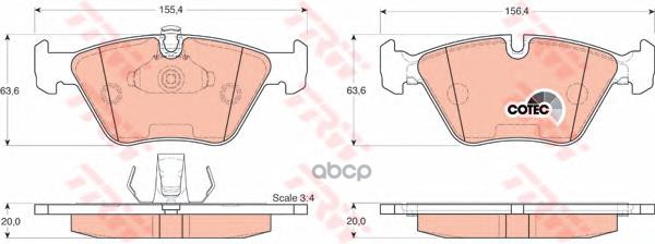 

Колодки тормозные bmw e39 520i/523i/535i передние
