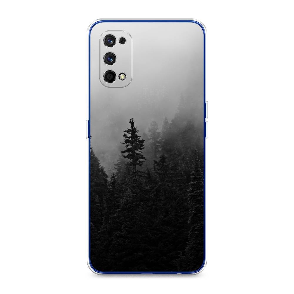 

Чехол на Realme 7 Pro "Туманный лес", Серый;черный, 254050-2