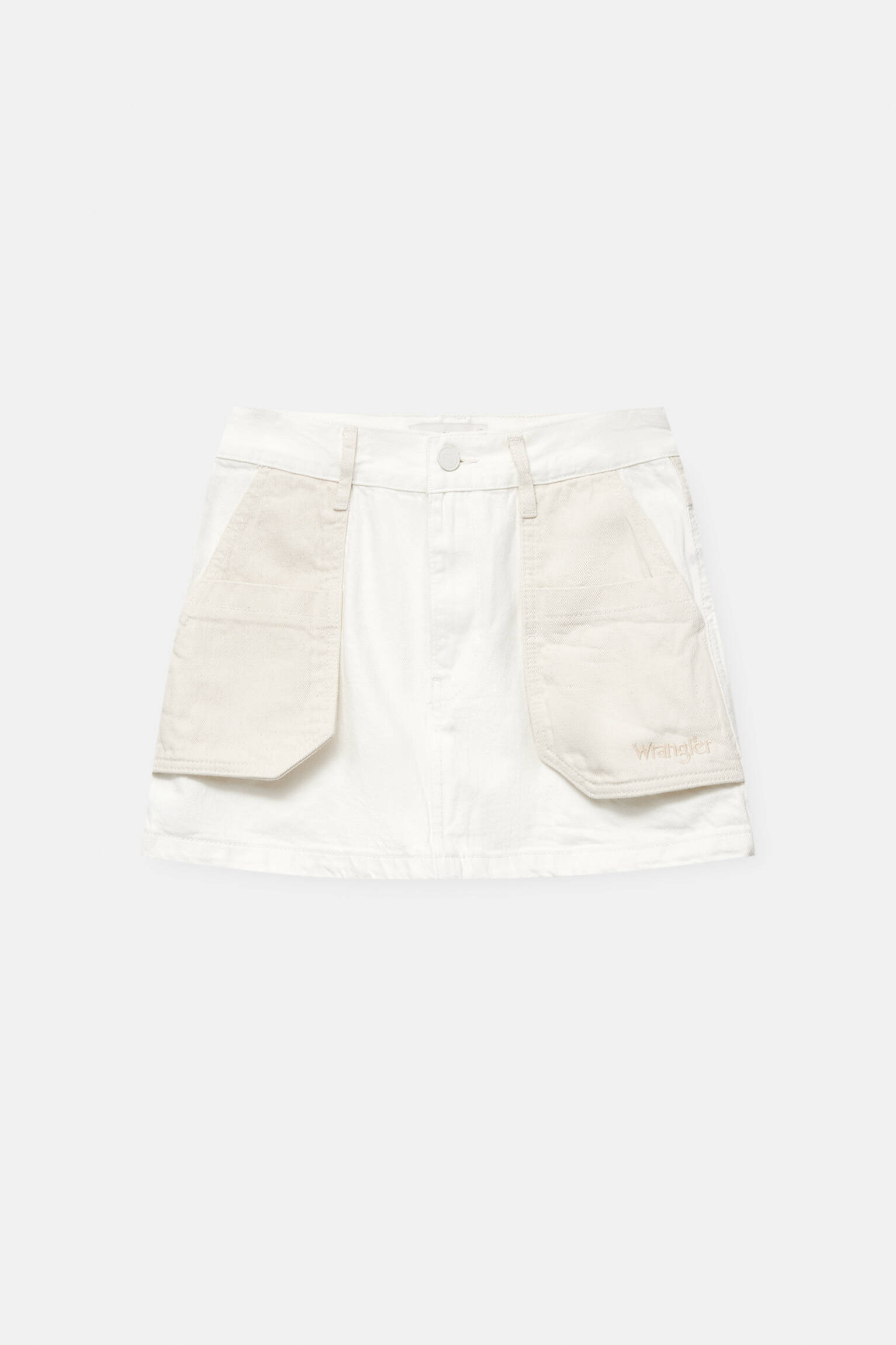 Юбка женская Pull&Bear PUL573648398 бежевая M. Доставка из-за рубежа.