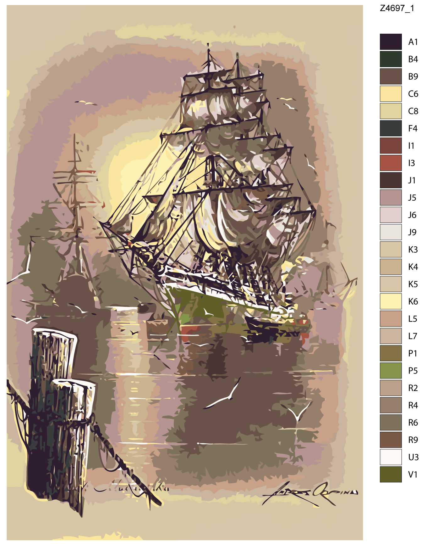 

Картина по номерам, Живопись по номерам, 60 x 90, Z4697-1, Z4697-1