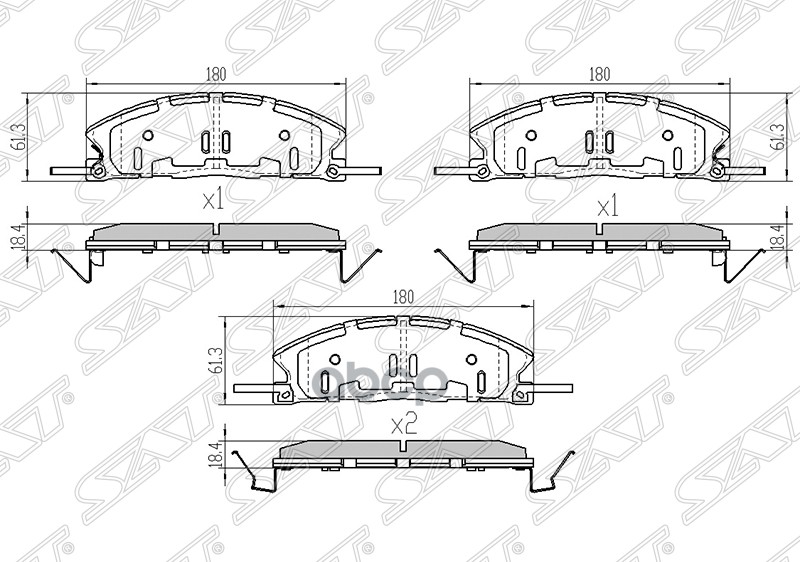 

Колодки Тормозные Перед Ford Explorer 3/5 Sat арт. STDG1Z2001D