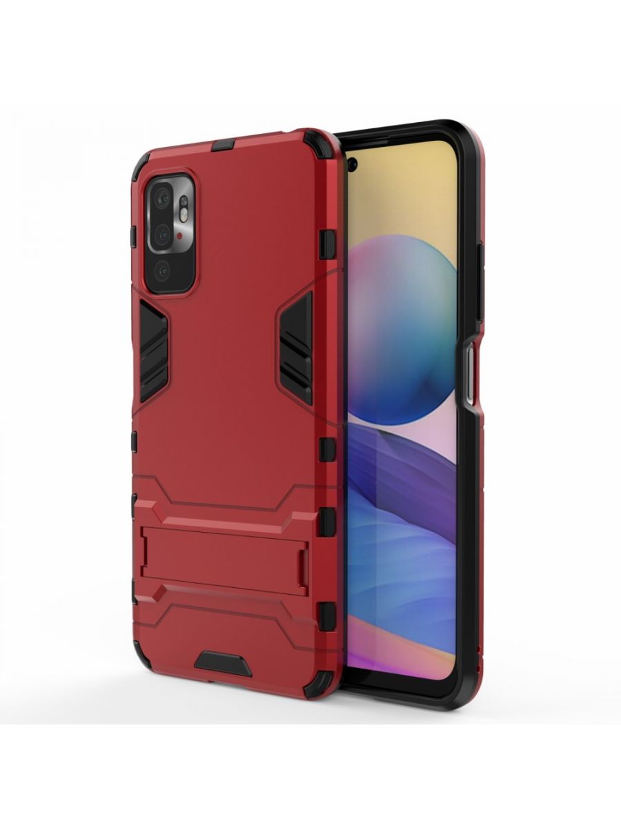 

Чехол Iron для смартфона Xiaomi Redmi Note 10T, Poco M3 Pro Красный