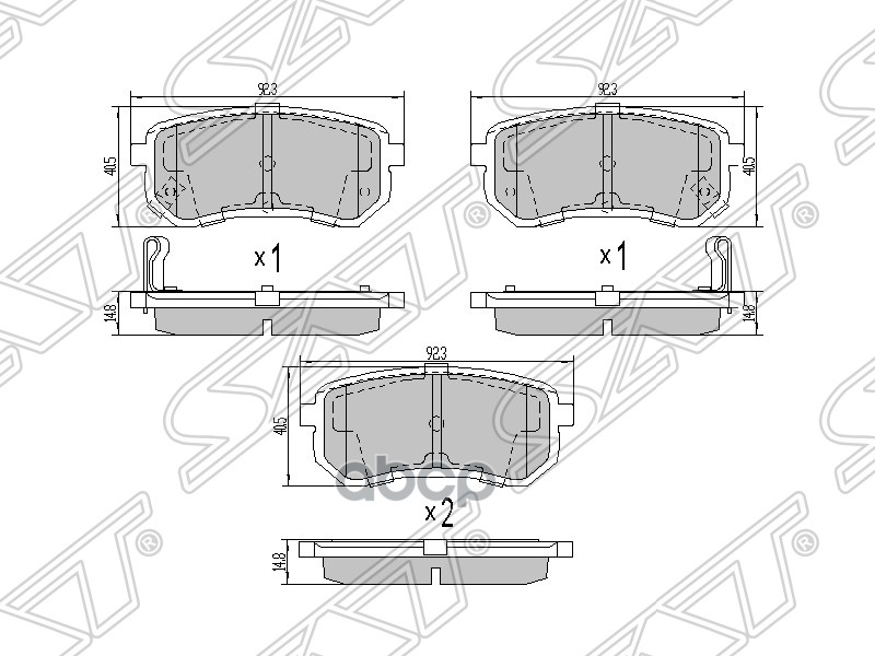 

Колодки Тормозные Зад Hyundai I10/Kia Picanto Sat арт. ST583020XA00