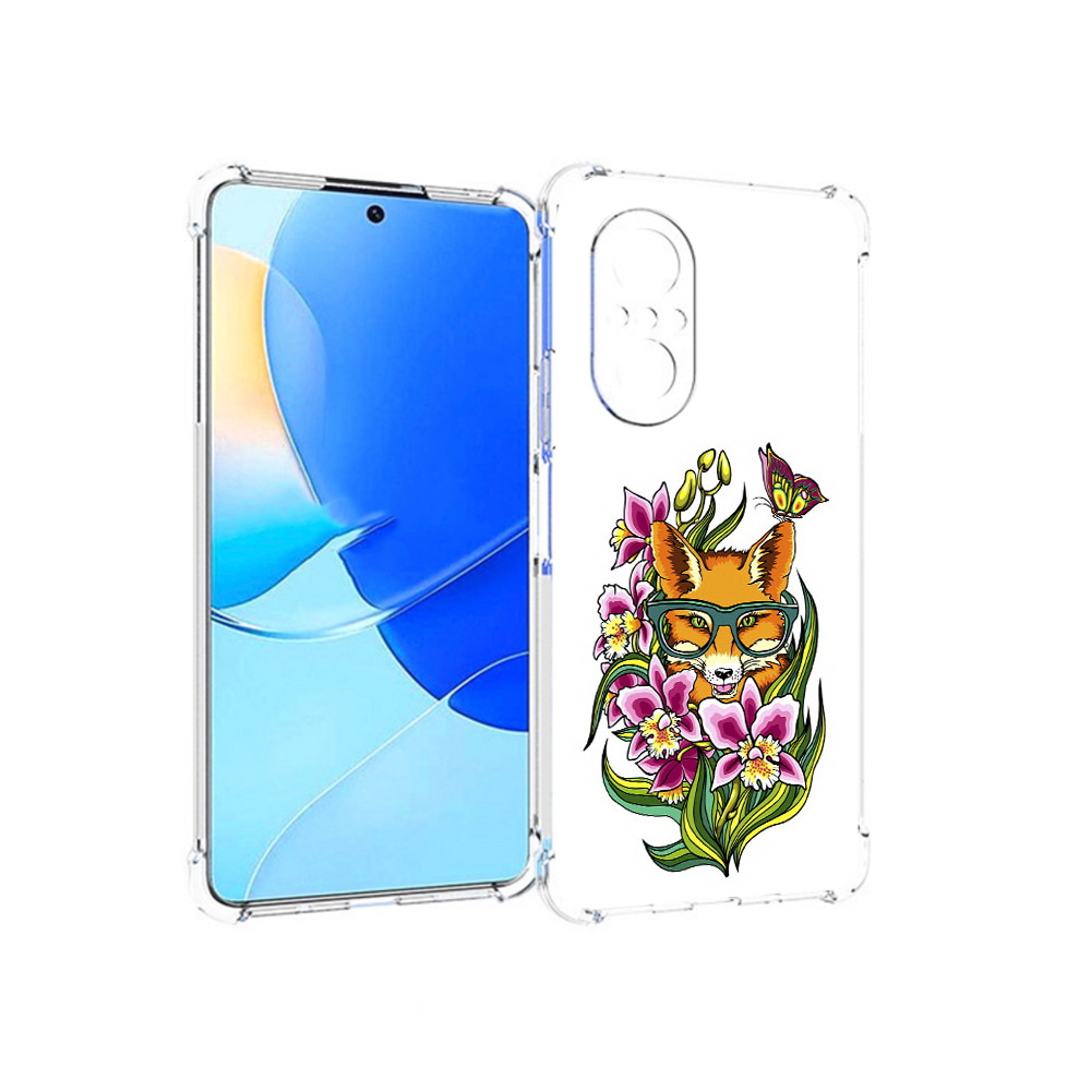 

Чехол MyPads Tocco для Huawei Nova 9 SE Лиса в цветах, Прозрачный, Tocco