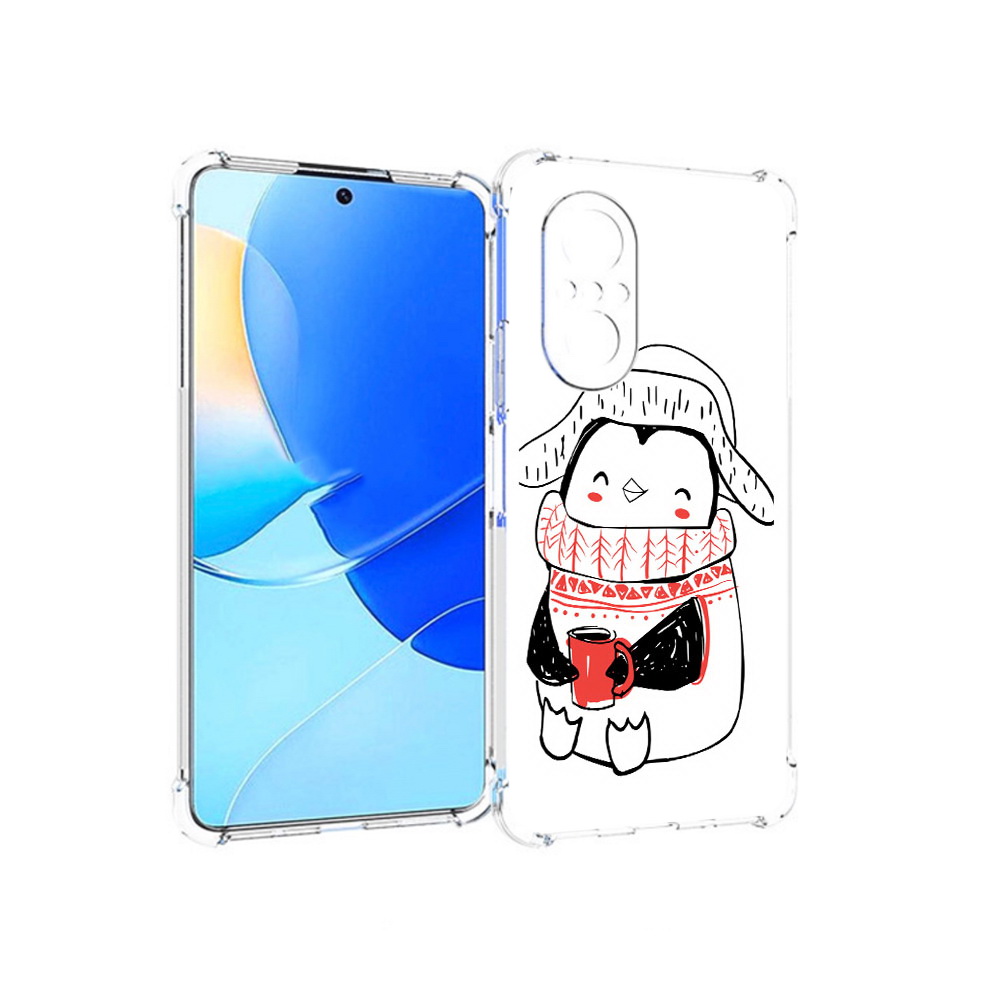 

Чехол MyPads Tocco для Huawei Nova 9 SE Милый пингвин, Прозрачный, Tocco