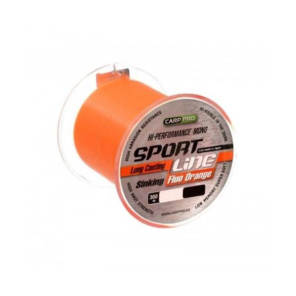 

CARP PRO Леска Sport Line Fluo Orange 300м 0,235мм, Оранжевый, Sport Line Fluo