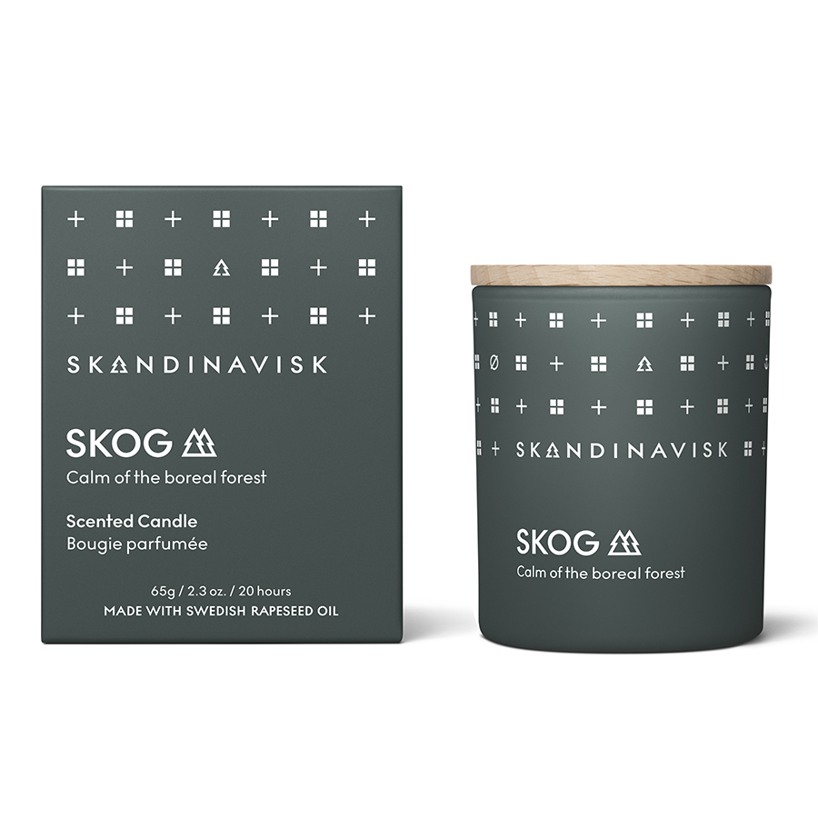

Свеча ароматическая skog с крышкой, 65 г (новая)