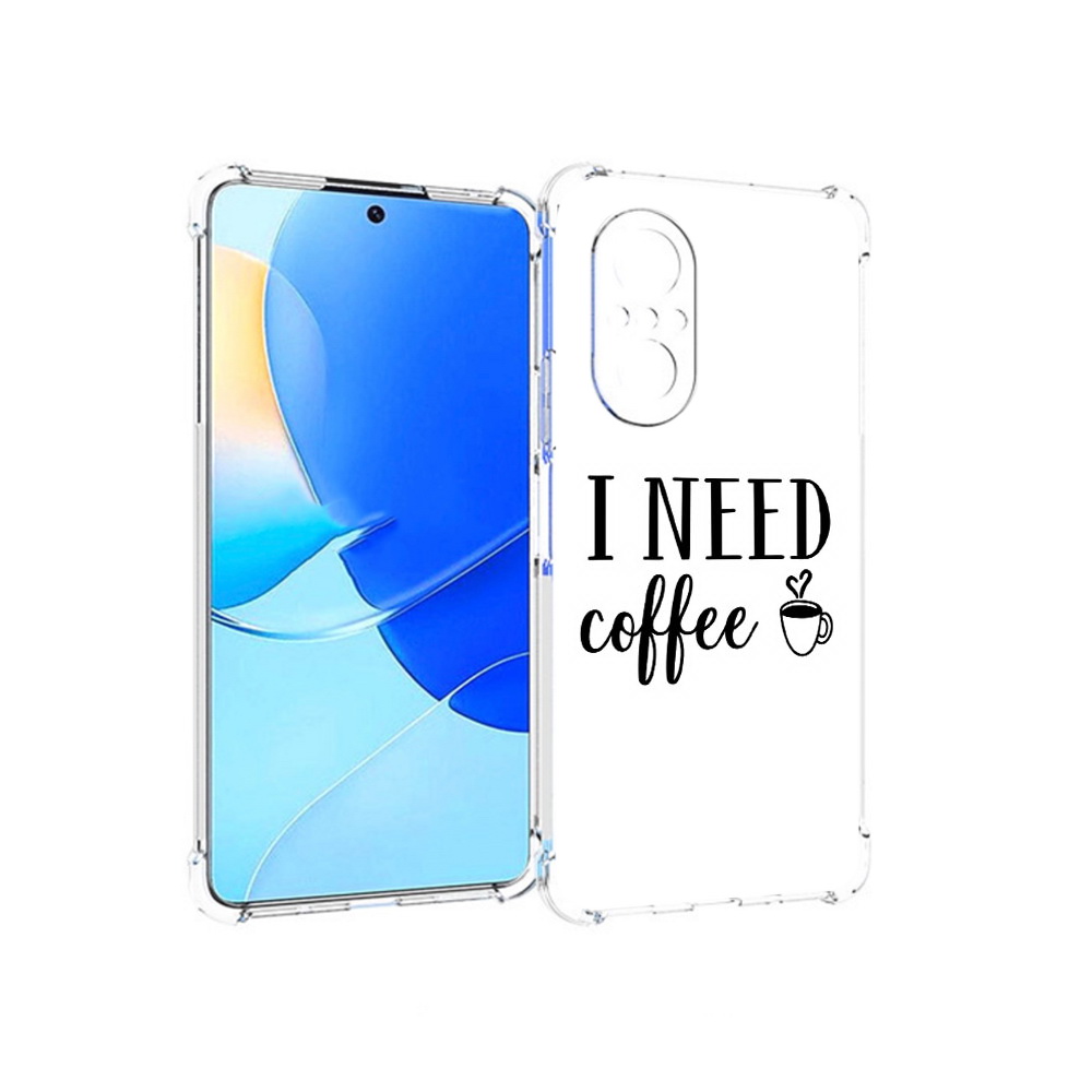 

Чехол MyPads Tocco для Huawei Nova 9 SE Мне нужен кофе, Прозрачный, Tocco
