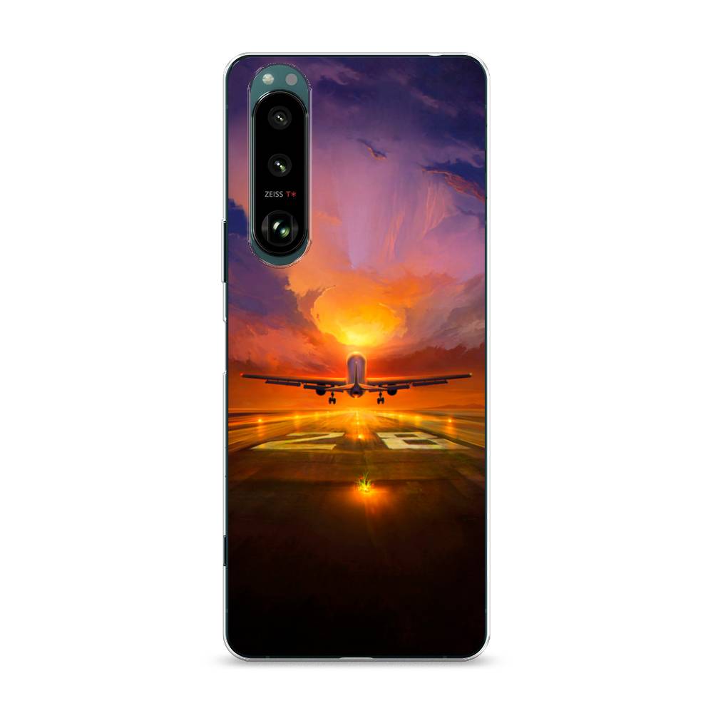 

Чехол на Sony Xperia 1 III "Самолет на посадке", Оранжевый;синий, 54850-6