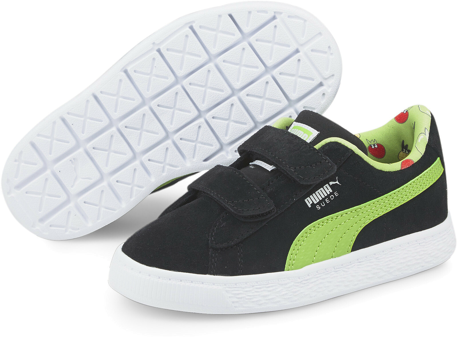 фото Кеды puma suede light-flex fruitmates kids' trainers цв.черный р.30,5