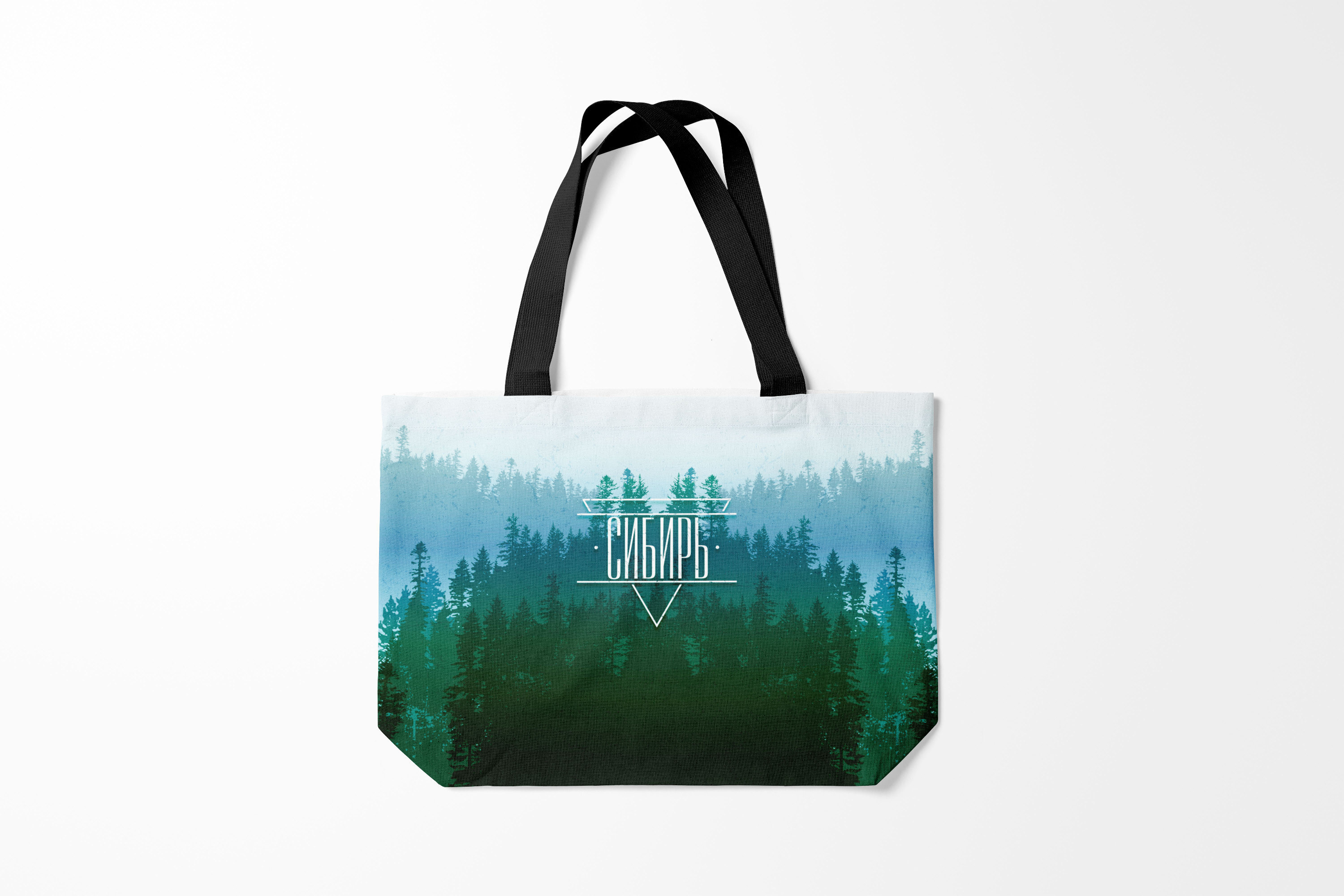 

Сумка шoппер унисекс Burnettie Сибирь и Алтай, зеленый, Сибирь и Алтай