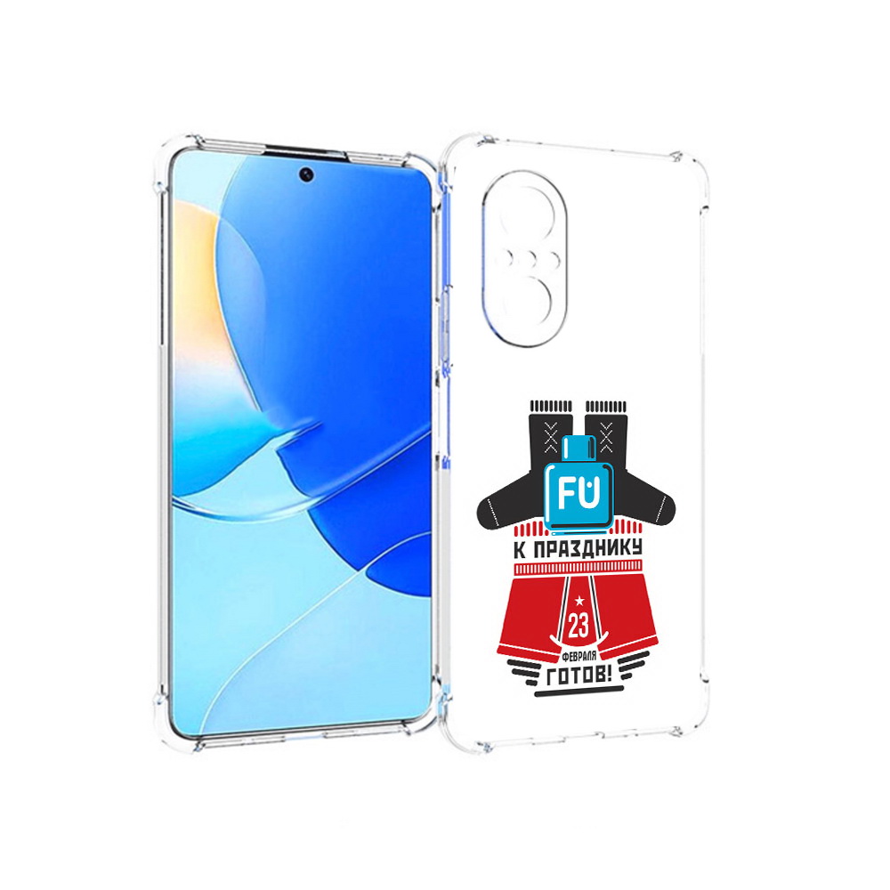 

Чехол MyPads Tocco для Huawei Nova 9 SE 23 февраля подарки к празднику, Прозрачный, Tocco