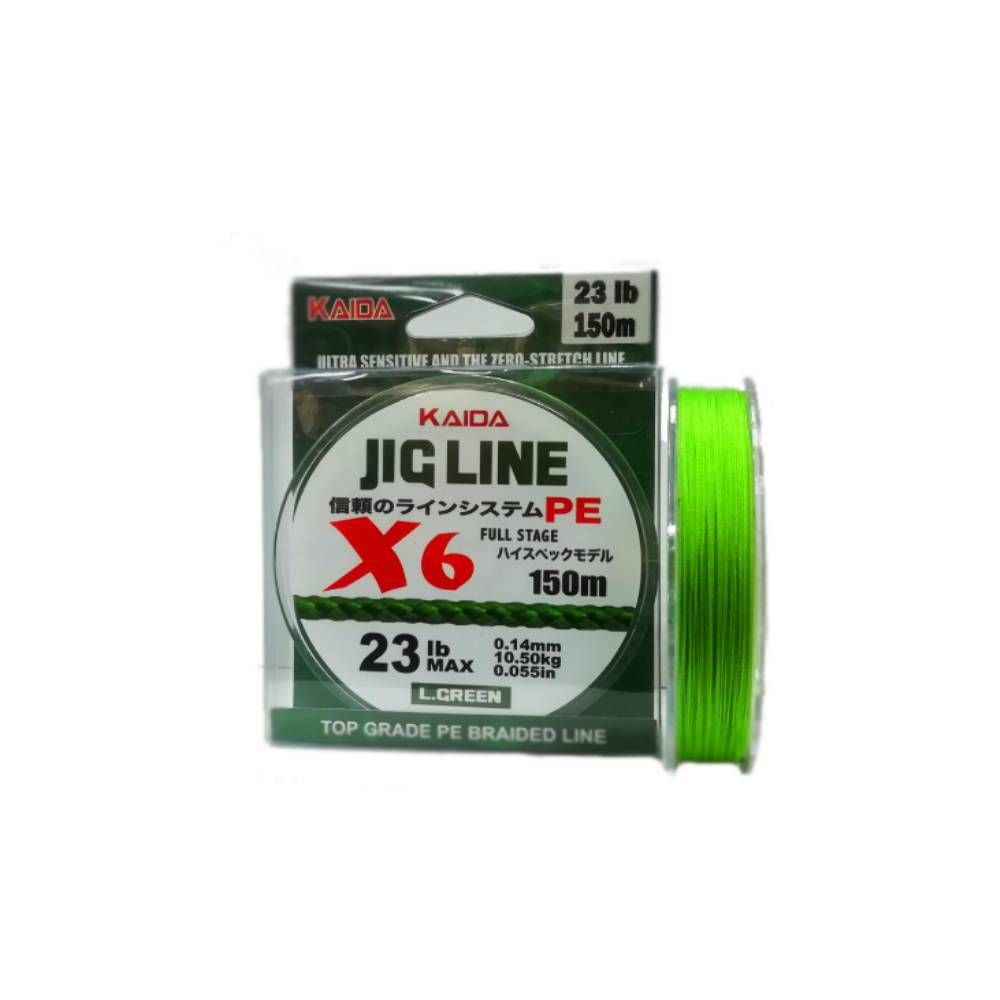

Плетеный шнур KAIDA JIG LINE PE 6Х150 м 0.16 мм