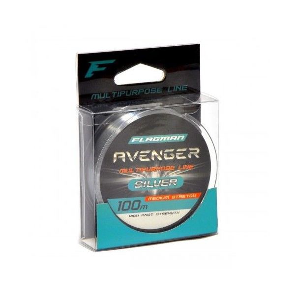 

Леска Flagman Avenger Silver 100m 0,35mm, Серый, Avenger