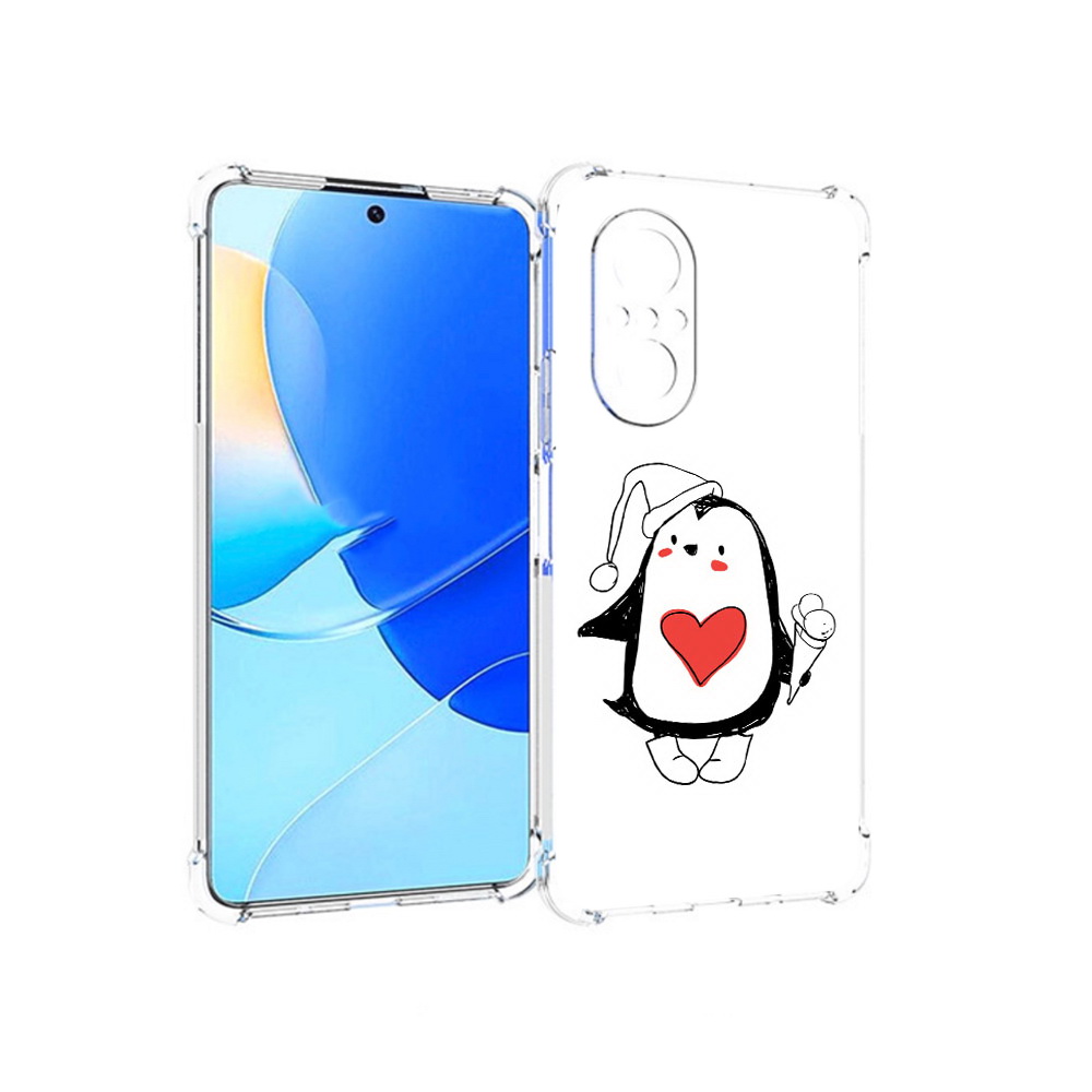 

Чехол MyPads Tocco для Huawei Nova 9 SE Пингвин с мороженым, Прозрачный, Tocco