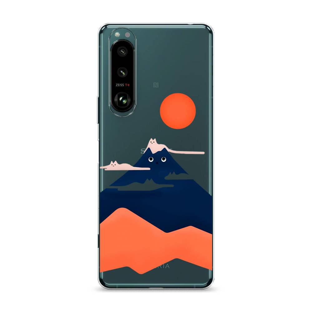 

Чехол на Sony Xperia 1 III "Кот-гора", Черный;оранжевый, 54850-4