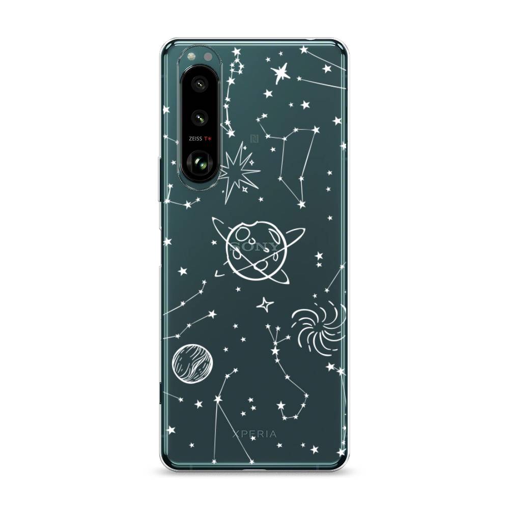 

Чехол на Sony Xperia 1 III "Планеты в космосе", Белый, 54850-2