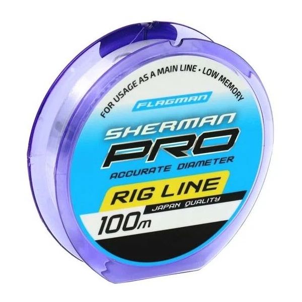 Леска Flagman Sherman Pro Rig Line 100м 0.181мм