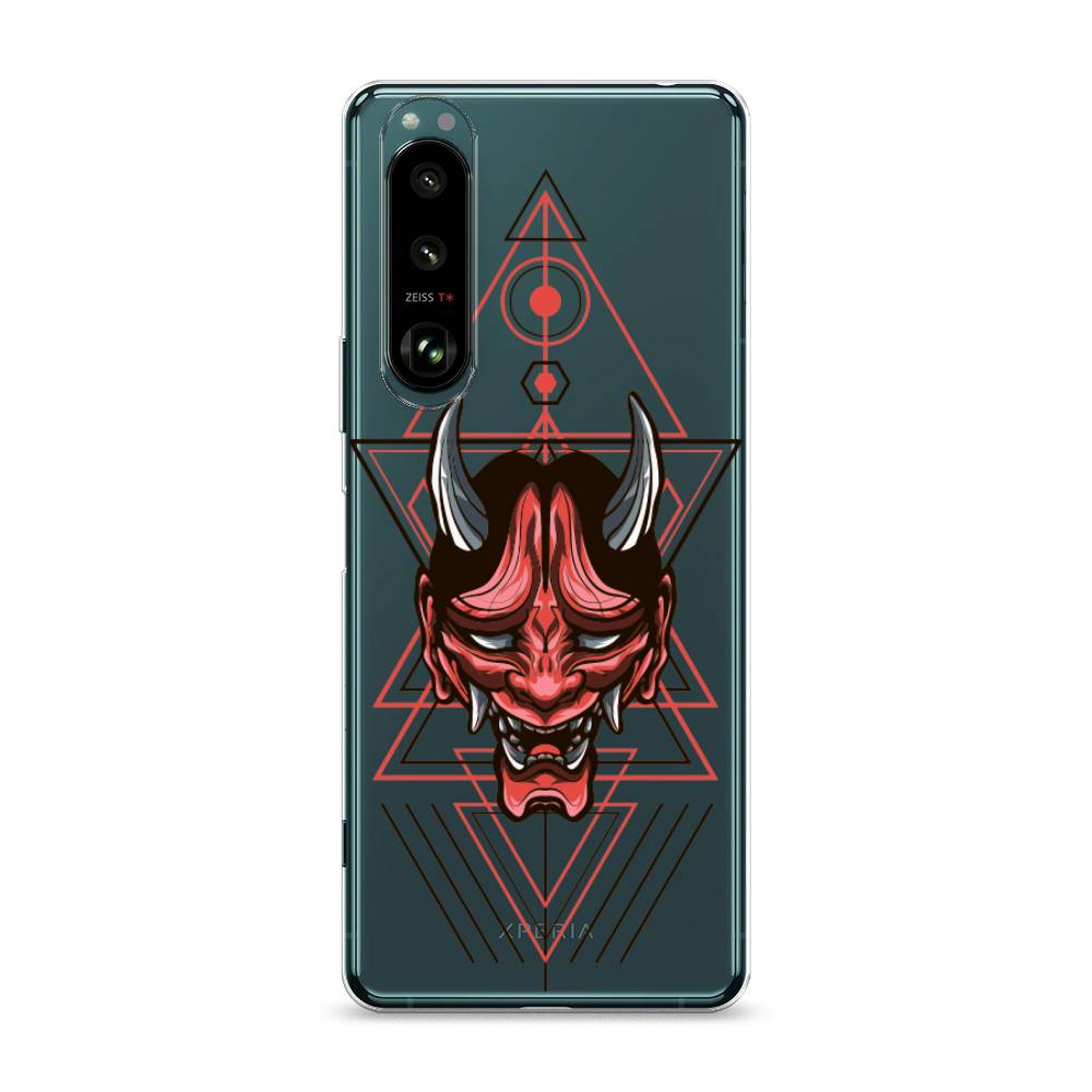 

Чехол на Sony Xperia 1 III "Hanya Oni mask", Серый;красный;черный, 54850-4