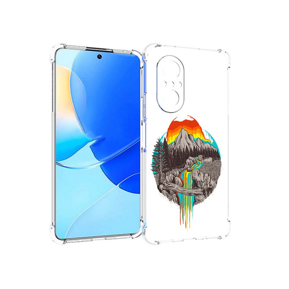 

Чехол MyPads Tocco для Huawei Nova 9 SE Радужный водопад, Прозрачный, Tocco