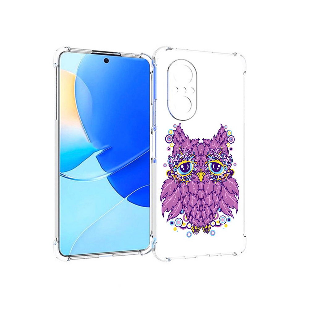 

Чехол MyPads Tocco для Huawei Nova 9 SE Розовая сова, Прозрачный, Tocco