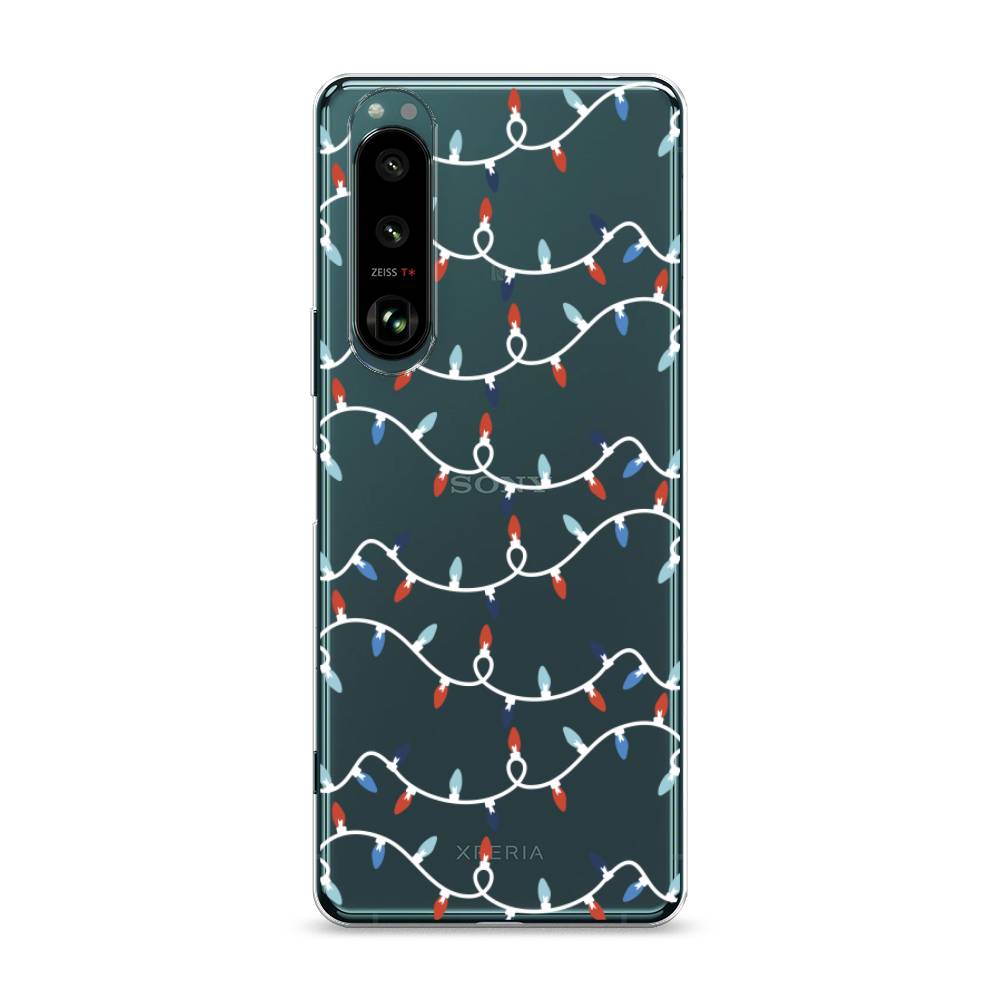 

Чехол на Sony Xperia 1 III "Разноцветная гирлянда", Белый;красный;синий, 54850-5