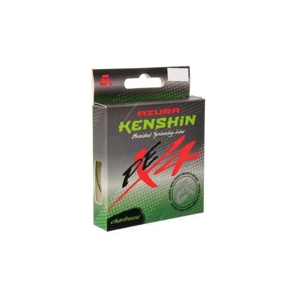 

AZURA Шнур плетеный Kenshin PE X4 150м Chartreuse 0.128мм 4.5кг 10lb, Зеленый, Kenshin