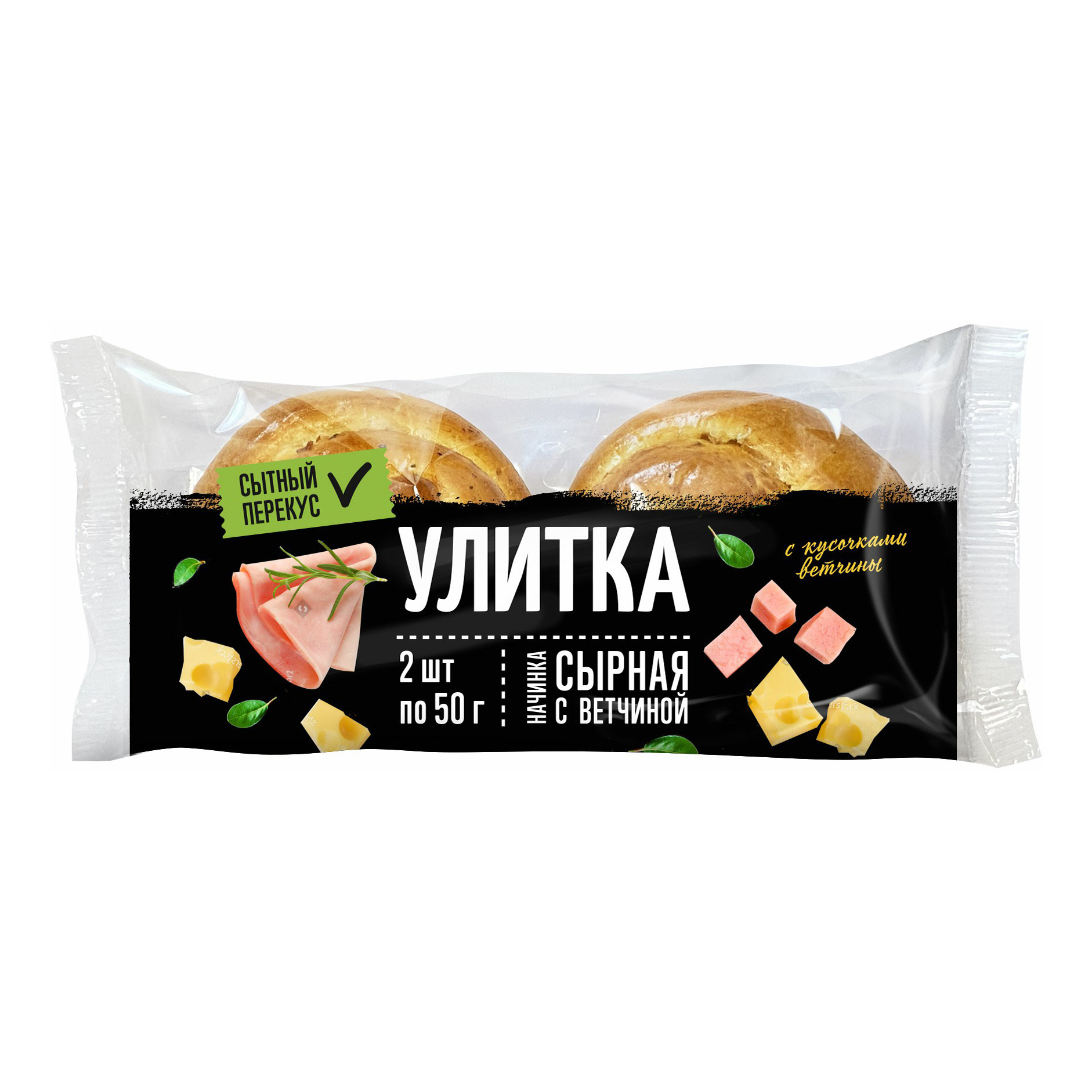 

Улитка Дарница дрожжевая с сыром и ветчиной 120 г