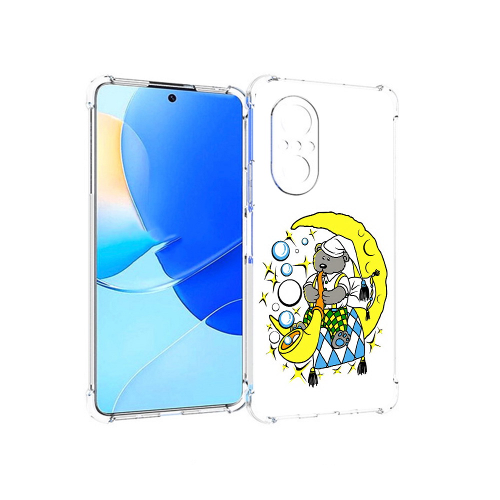 

Чехол MyPads Tocco для Huawei Nova 9 SE Сырная луна, Прозрачный, Tocco