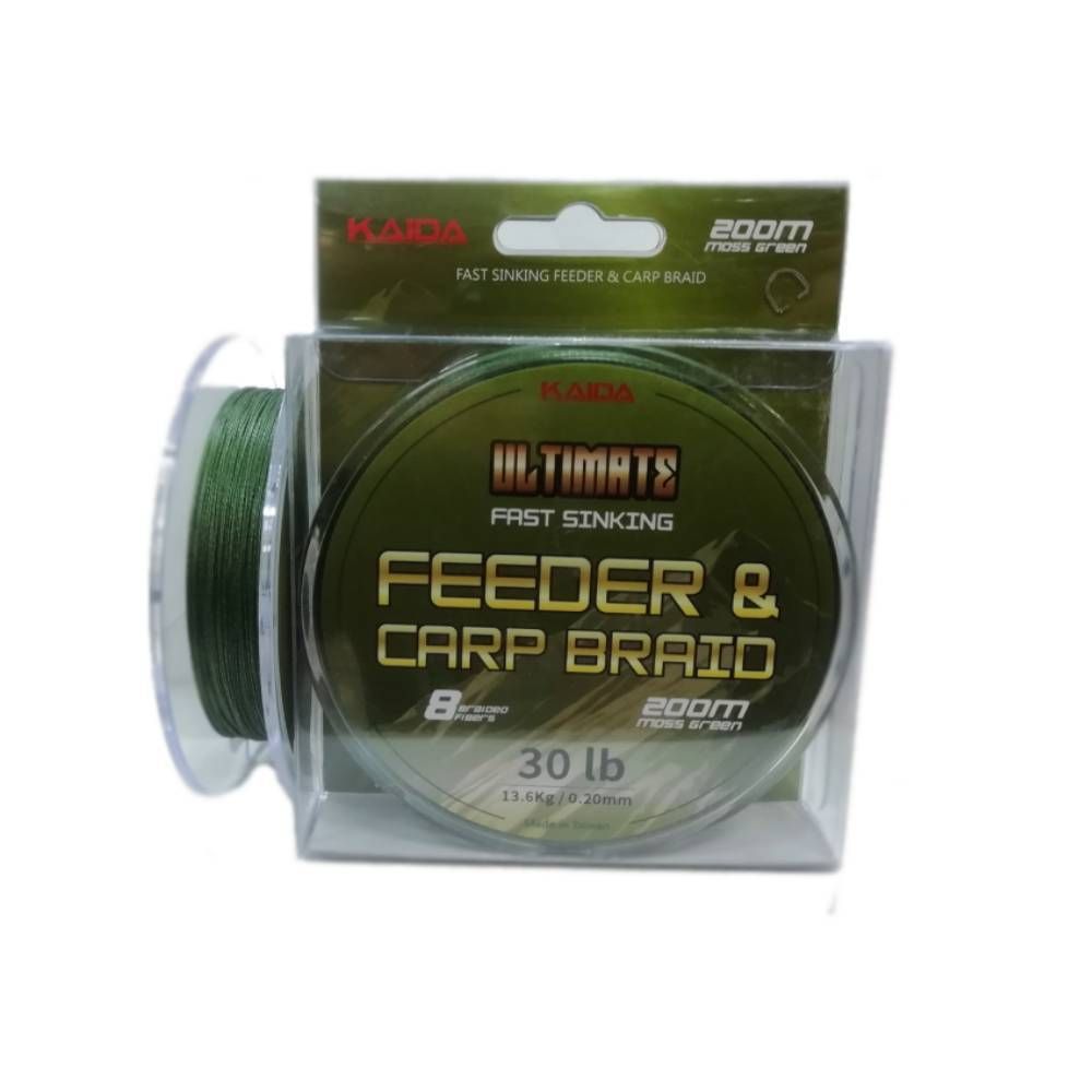 

Плетеный 8ми жильный шнур Kaida Ultimate Feeder & Carp Braid 200 m 0,12мм
